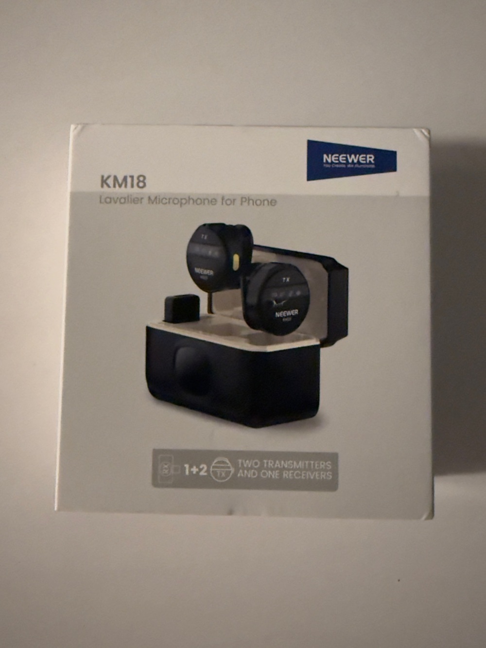 KM18 Lavalier Microphone for Phone - Black